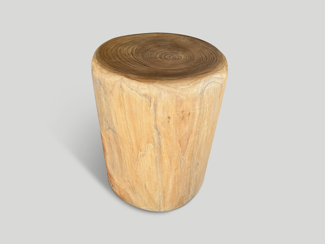 teak wood side table or stool