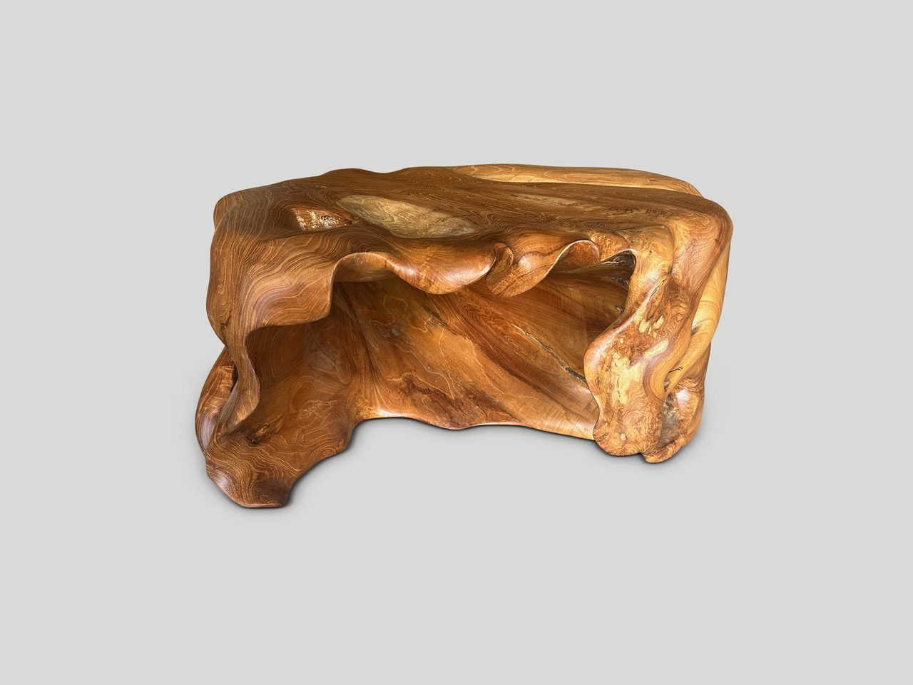 impressive rare sculptural coffee table