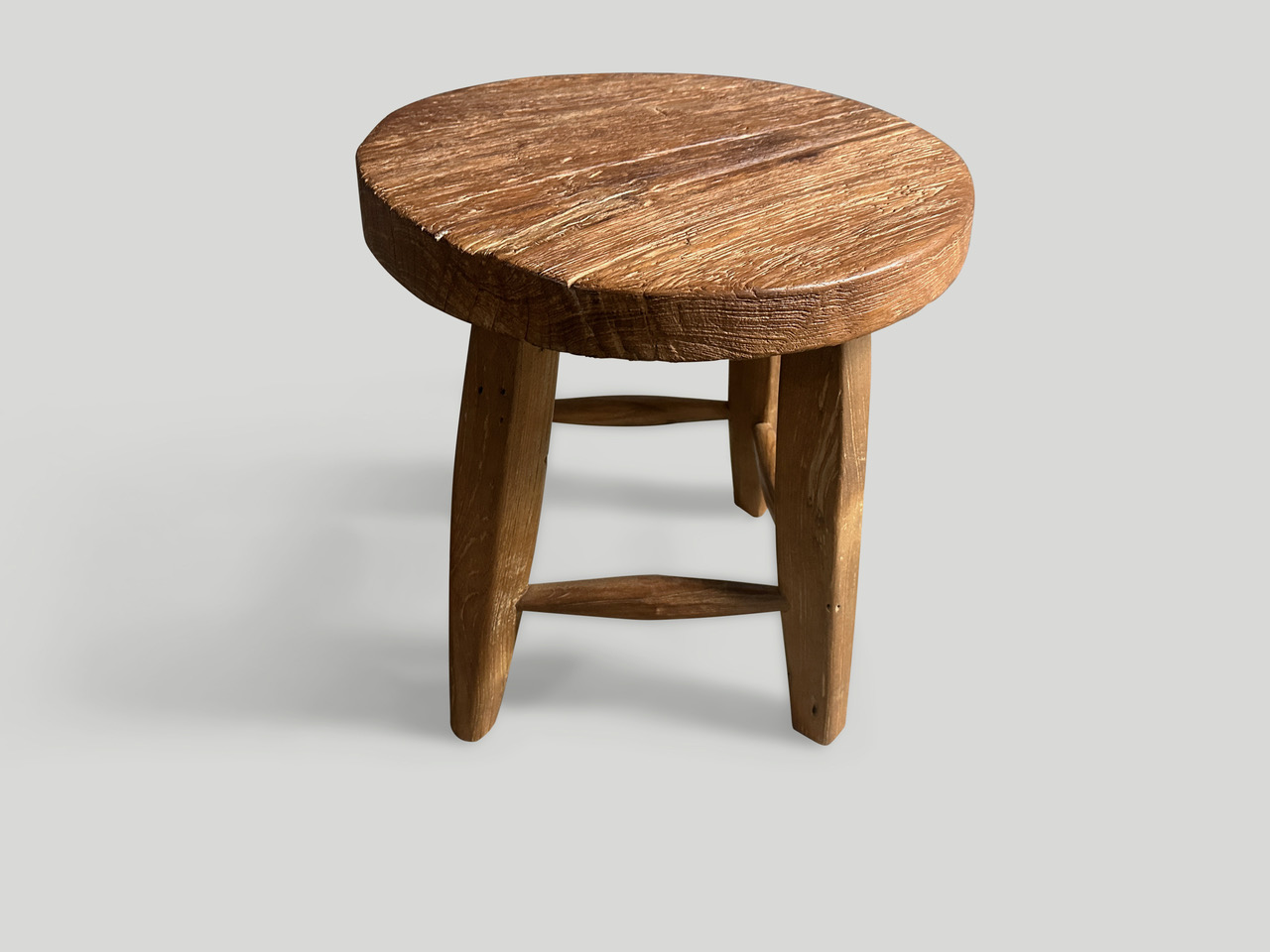 wabi sabi round side table or stool