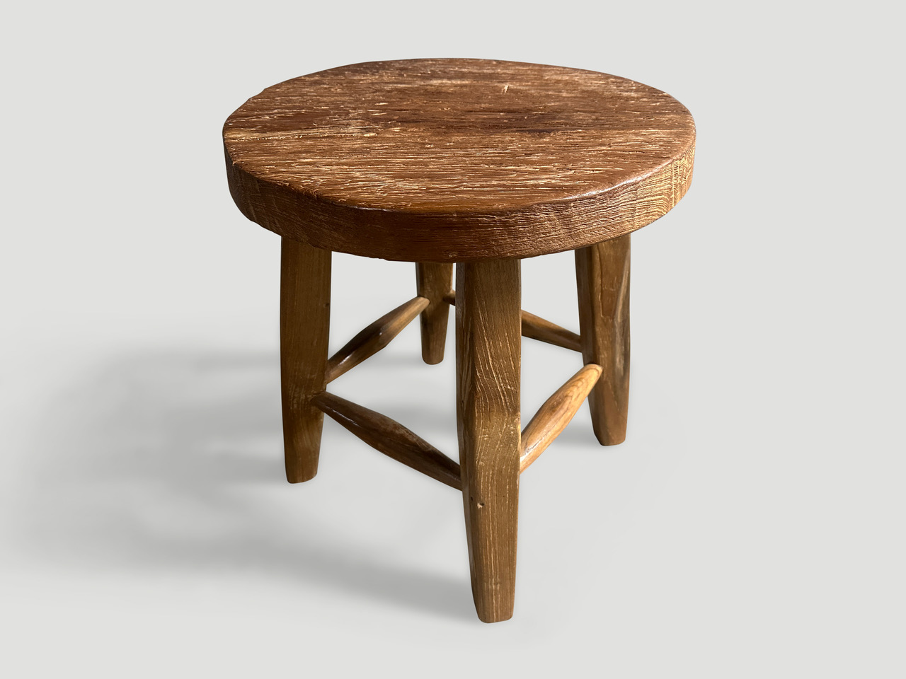 wabi sabi round side table or stool