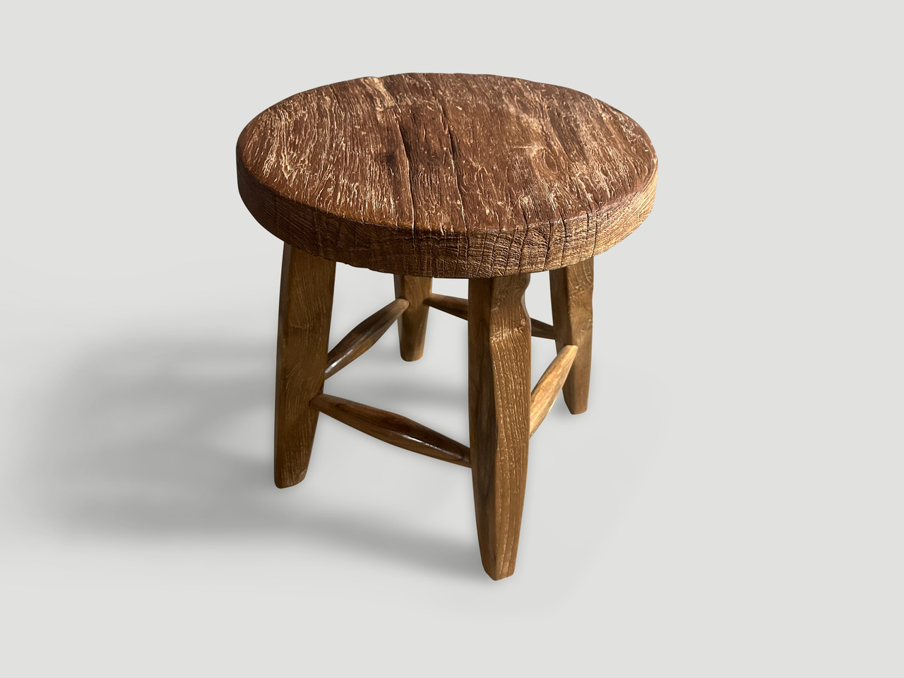 wabi sabi round side table or stool