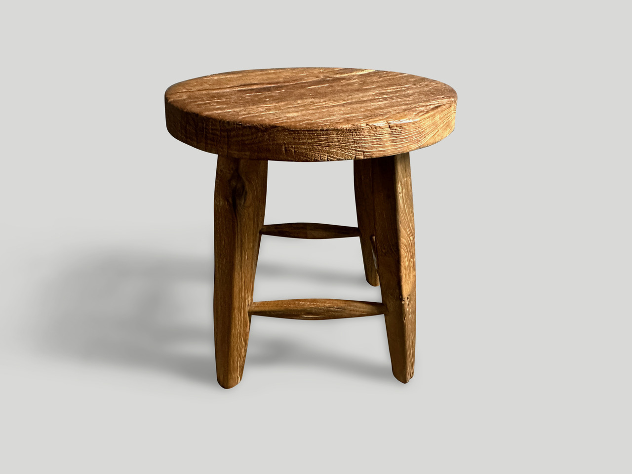 wabi sabi round side table or stool