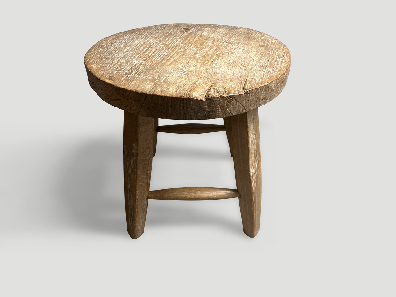 wabi sabi round side table or stool