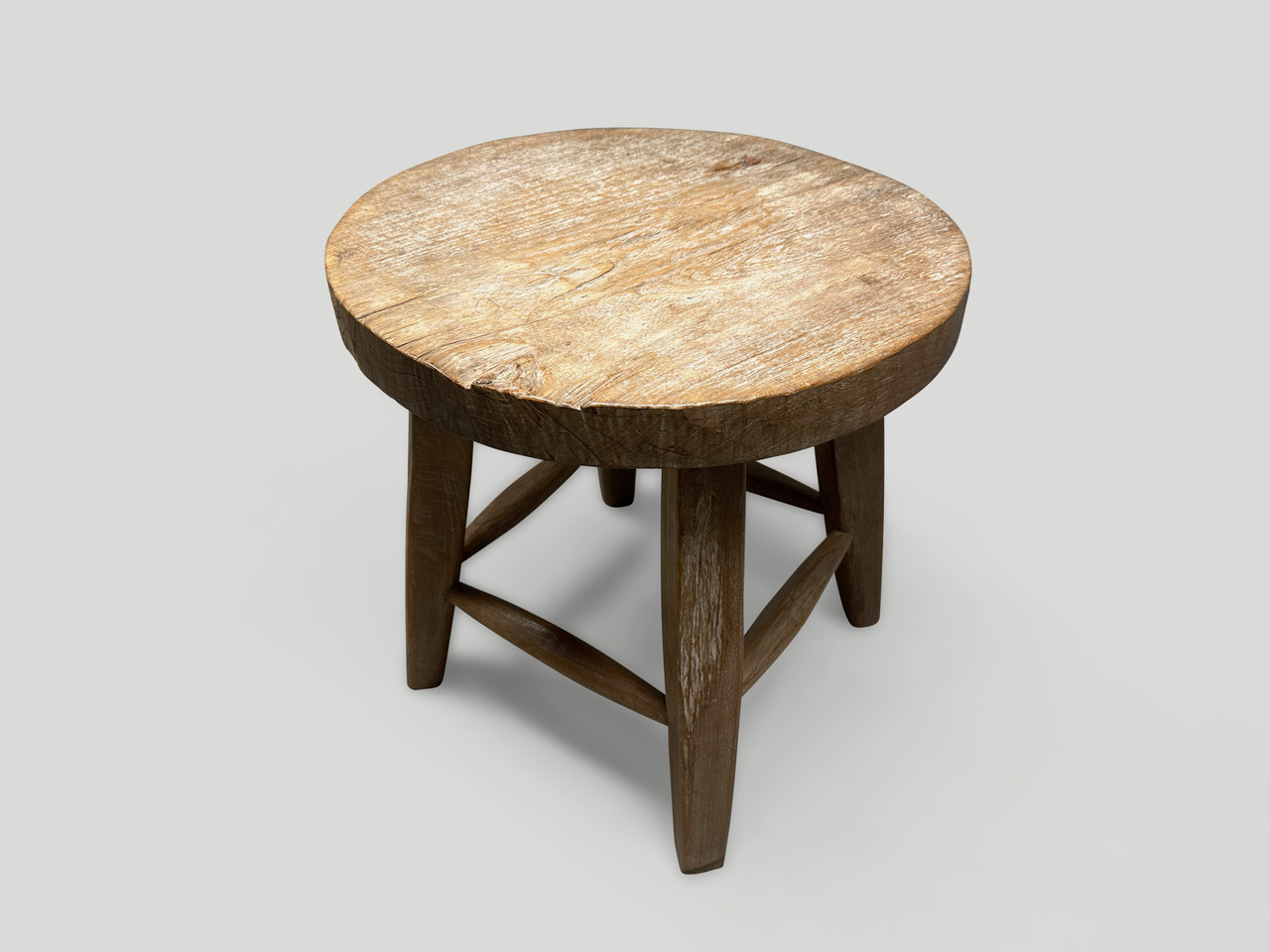 wabi sabi round side table or stool