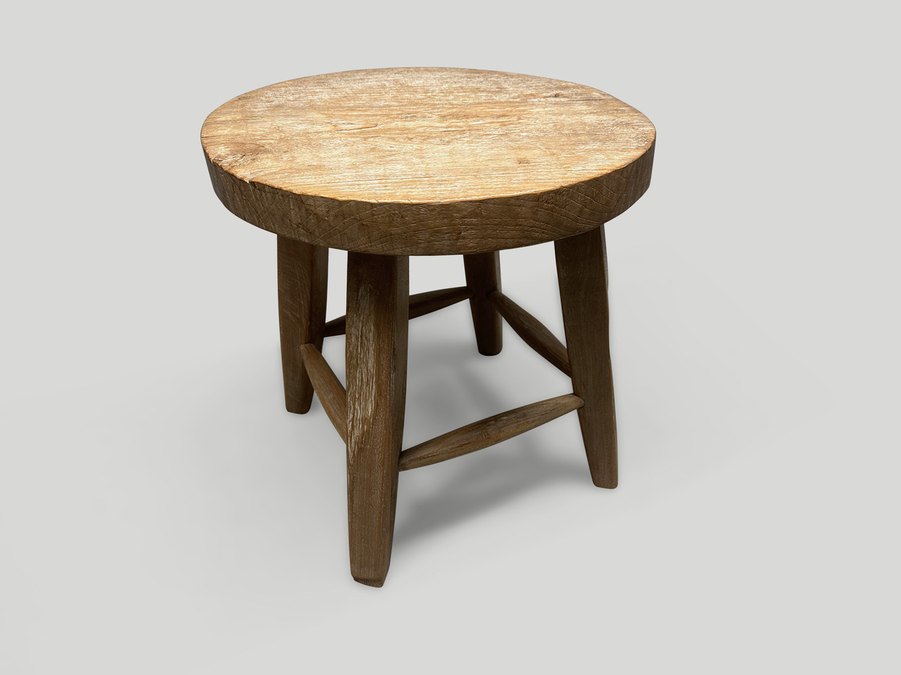 wabi sabi round side table or stool