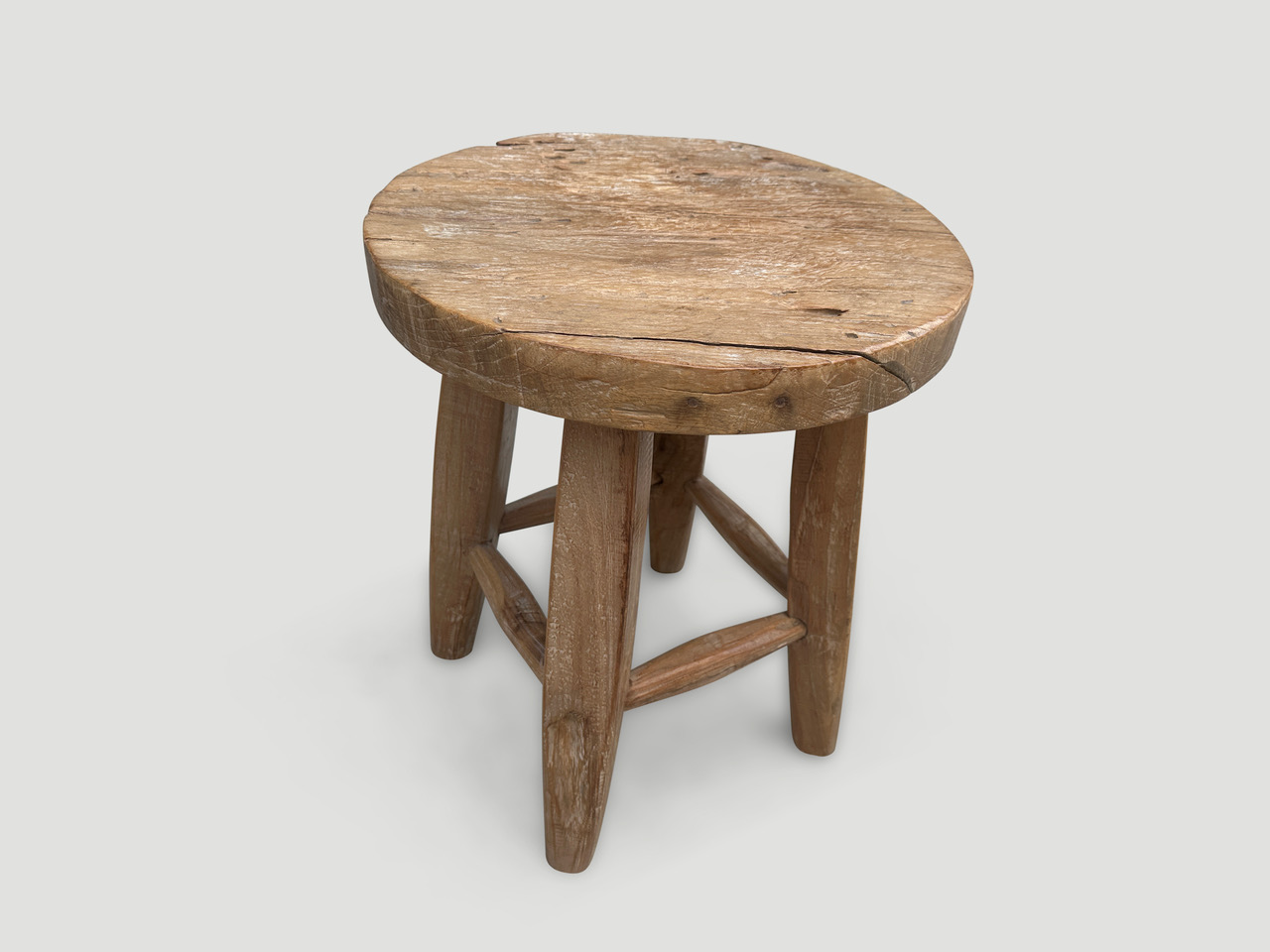 wabi sabi round side table or stool