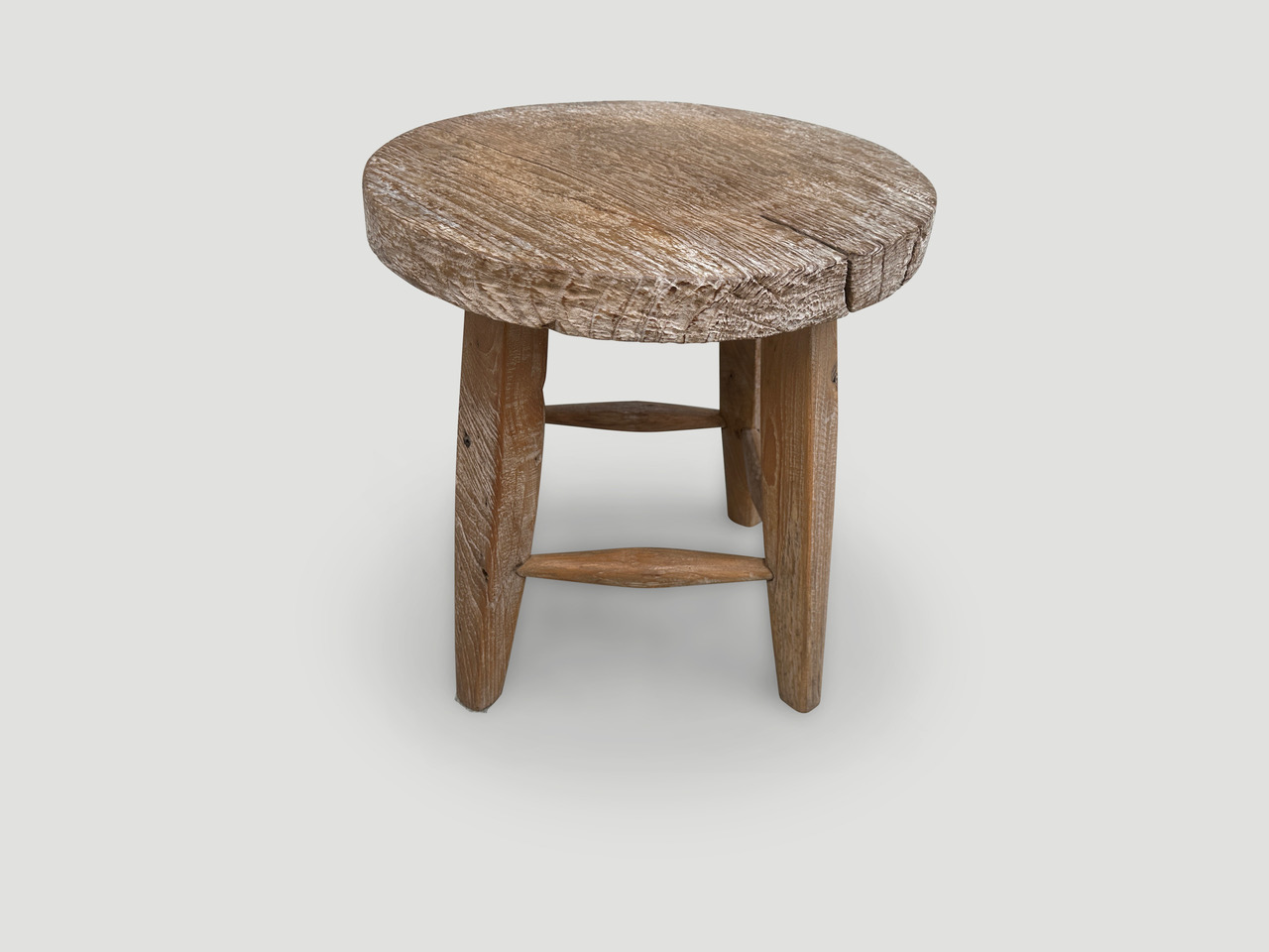 wabi sabi round side table or stool