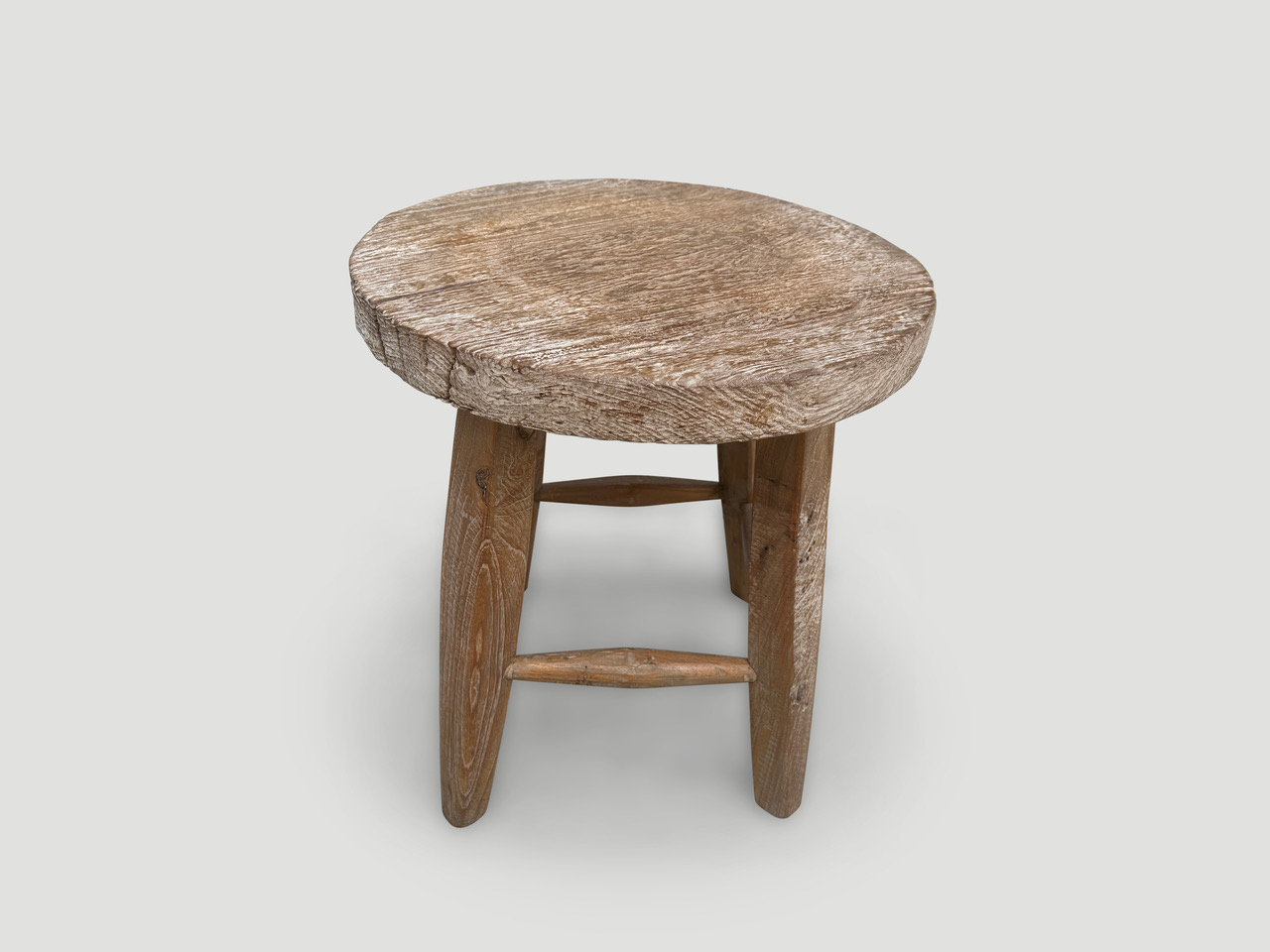 wabi sabi round side table or stool