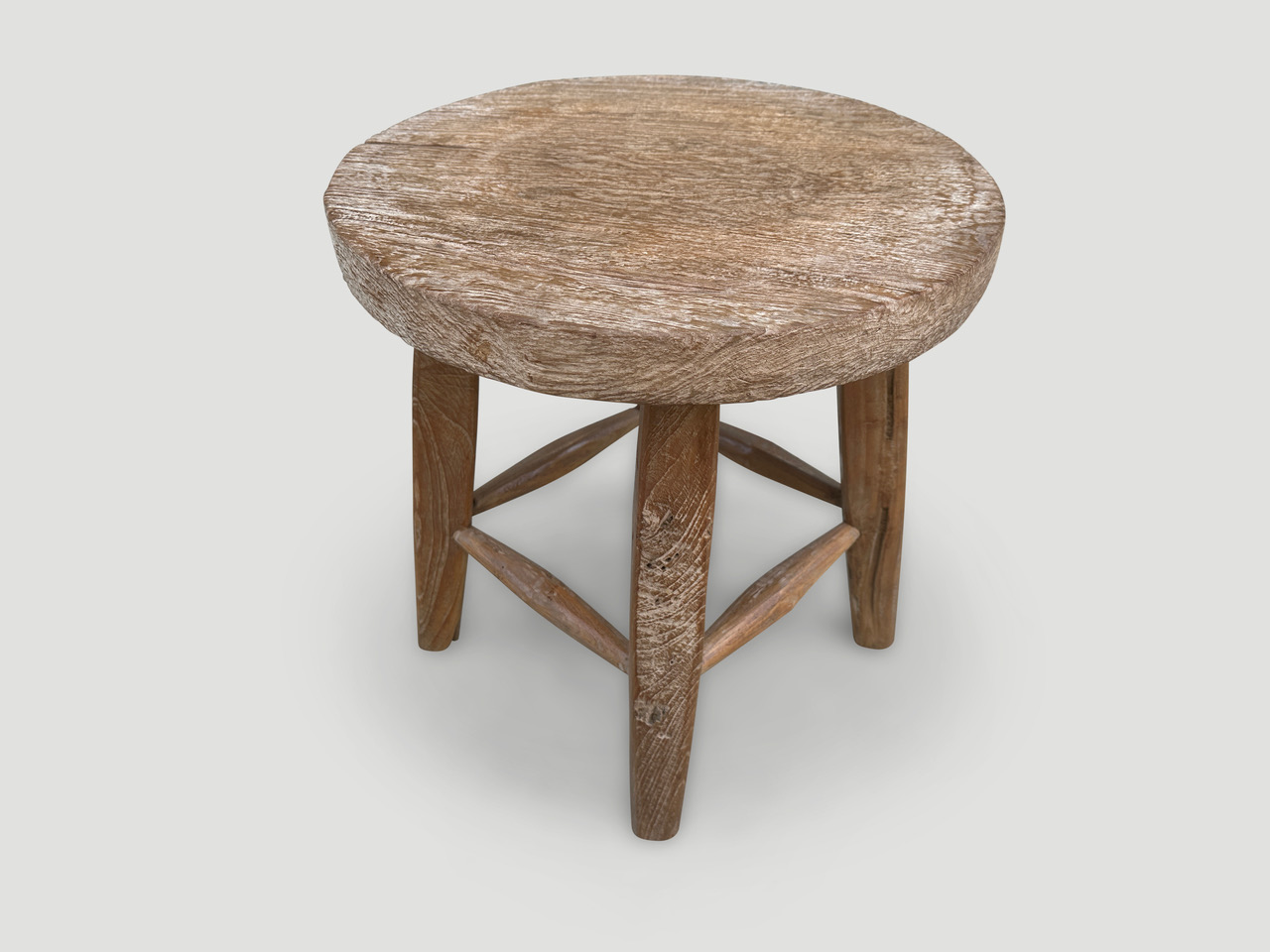 wabi sabi round side table or stool