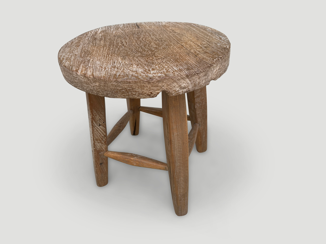 wabi sabi round side table or stool