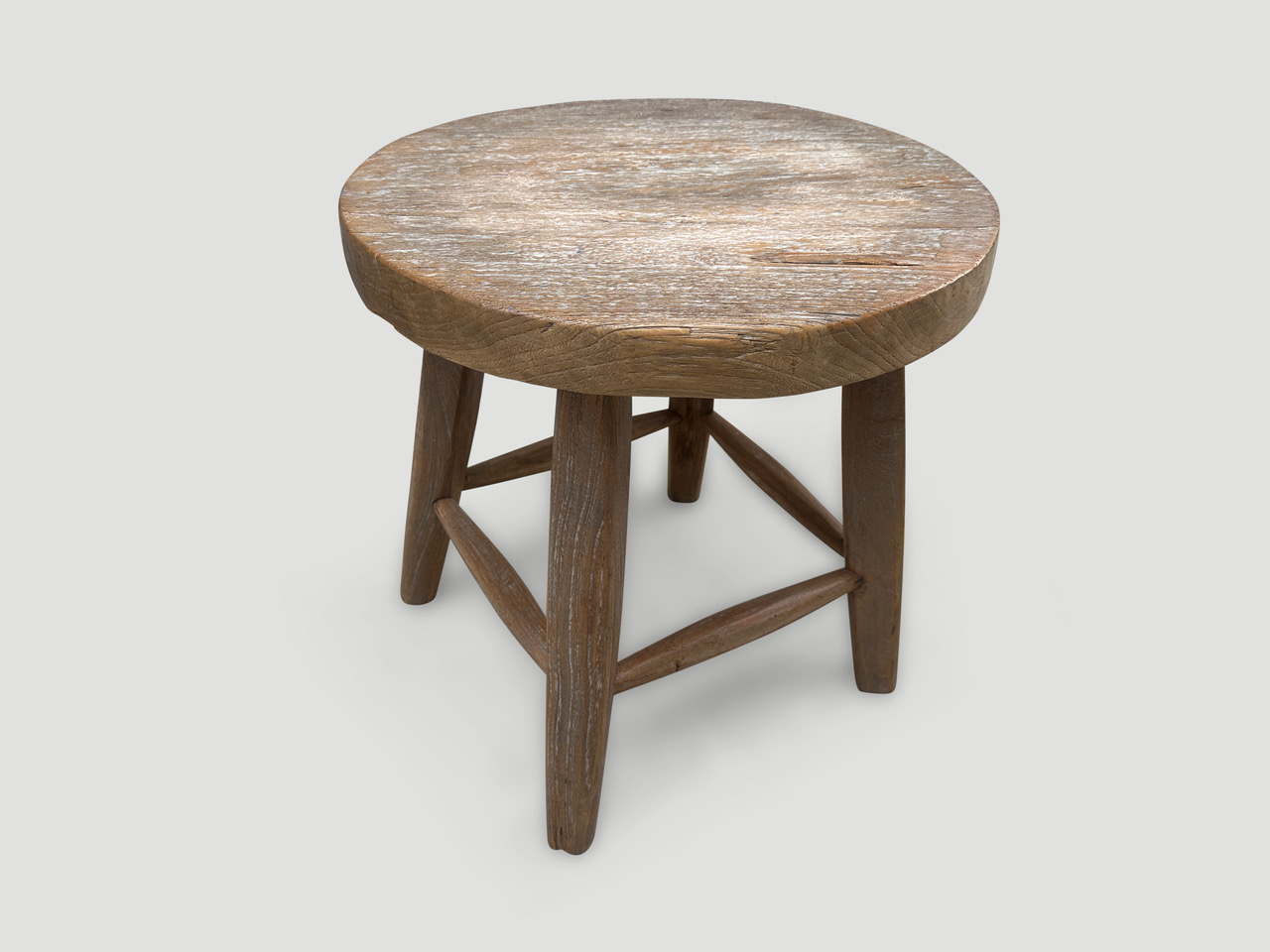 wabi sabi round side table or stool