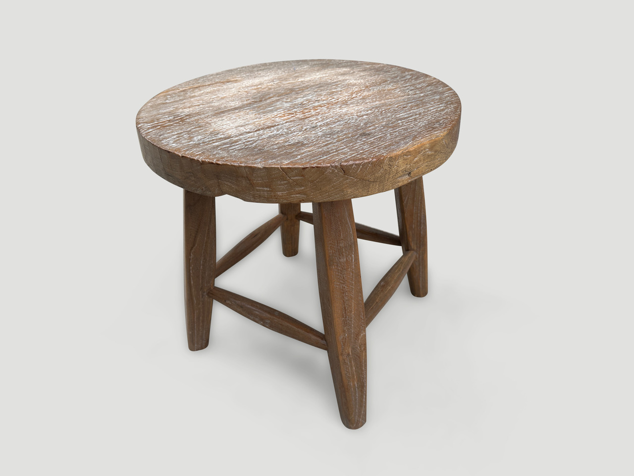 wabi sabi round side table or stool