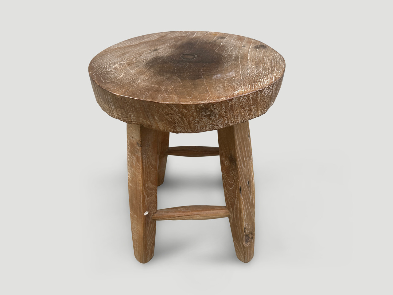 wabi sabi round side table or stool