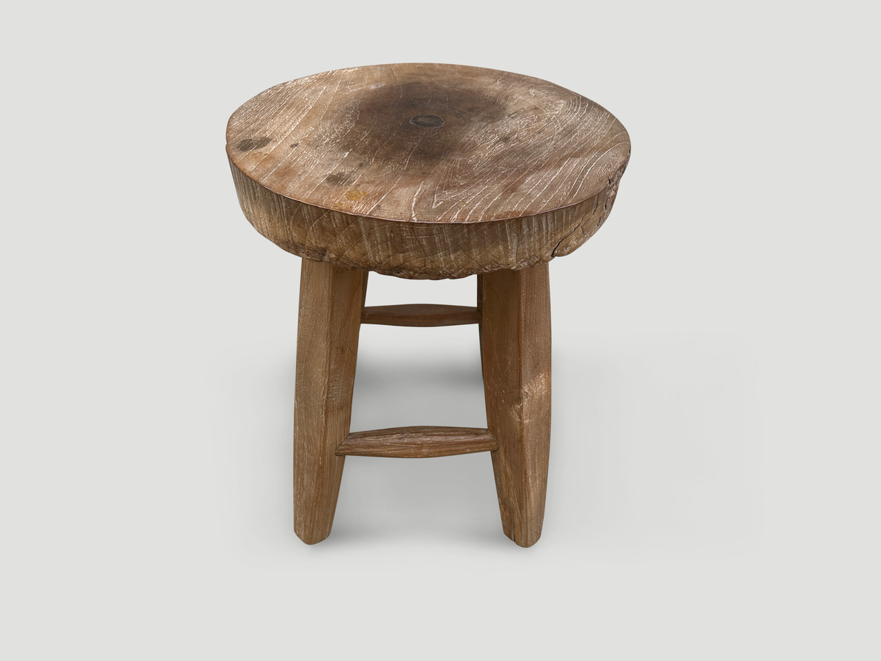 wabi sabi round side table or stool