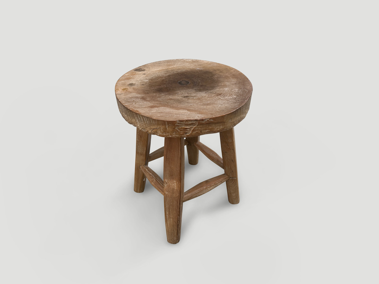 wabi sabi round side table or stool