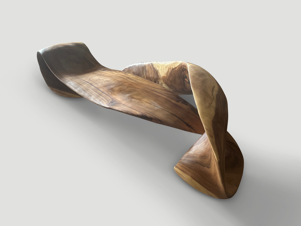 impressive sculptural bench