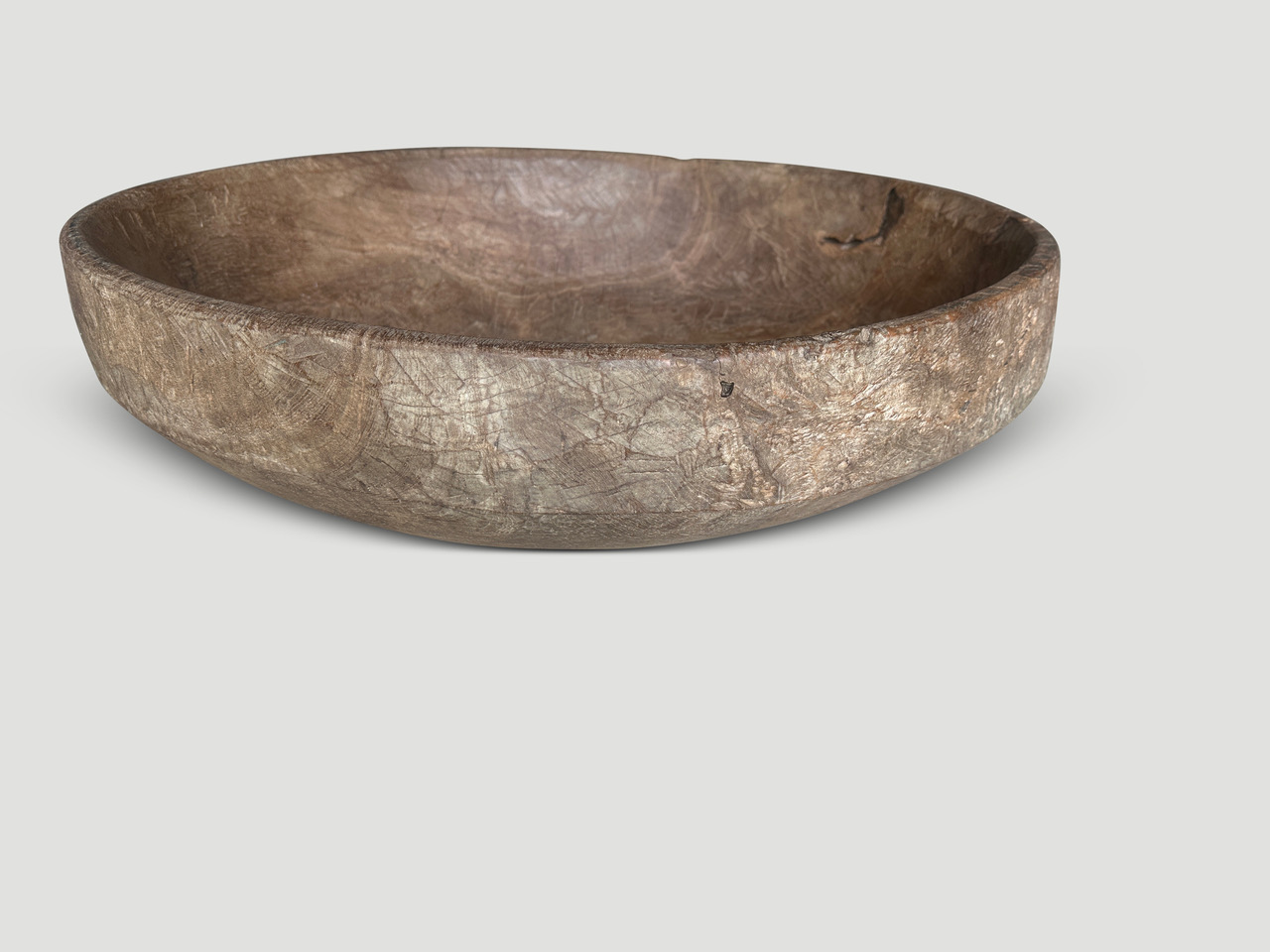 MONUMENTAL SCULPTURAL ANTIQUE BOWL