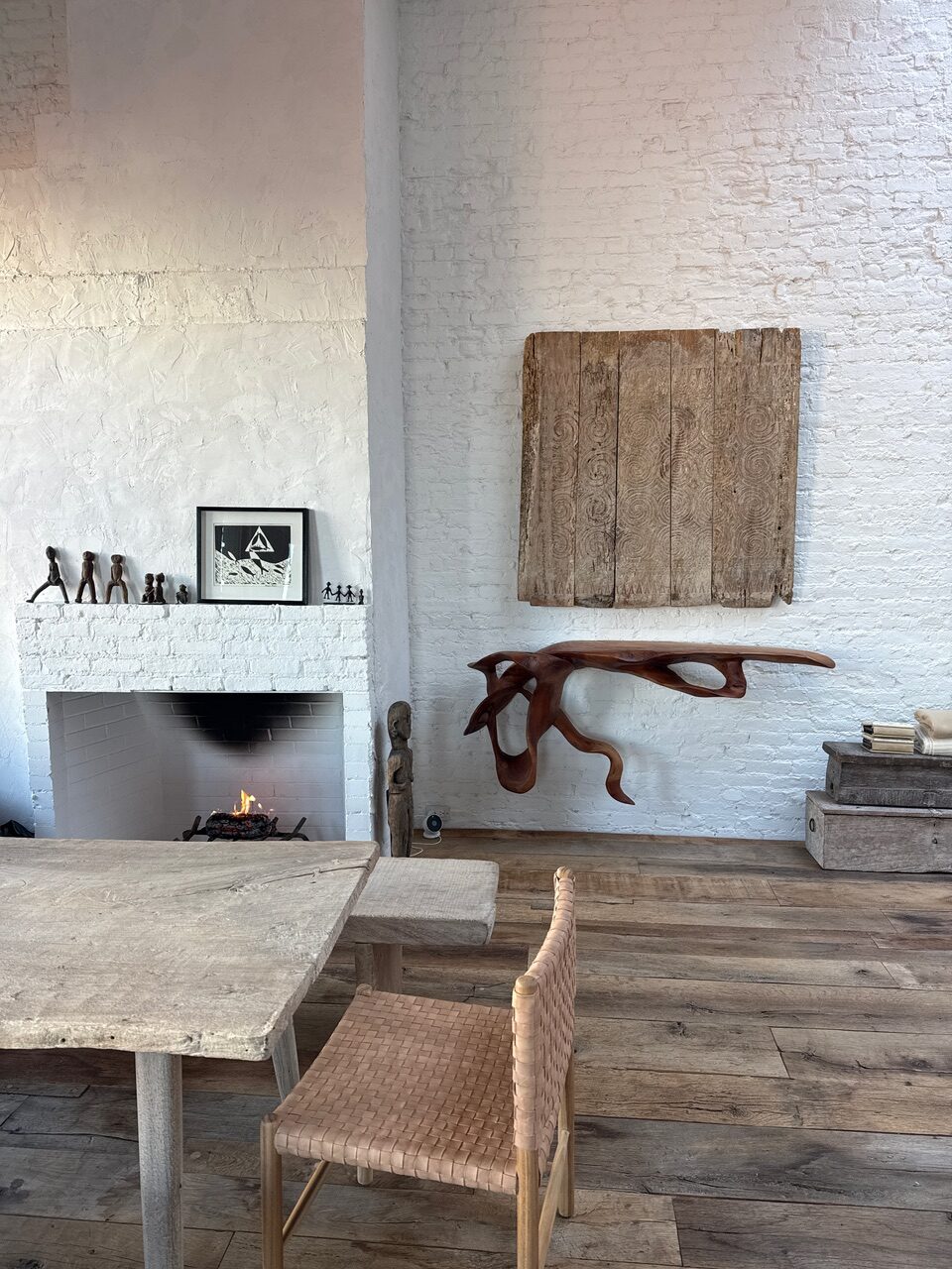 TEAK WOOD CONSOLE TABLE