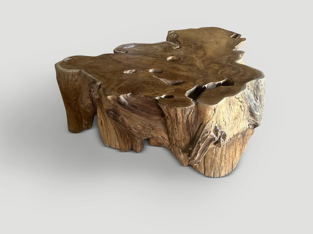 reclaimed teak wood coffee table