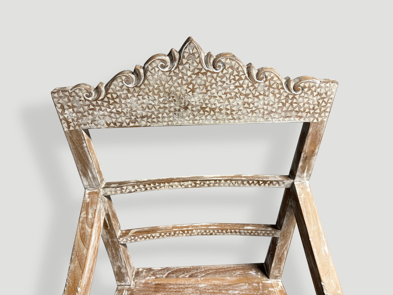 raffles shell inlaid chair