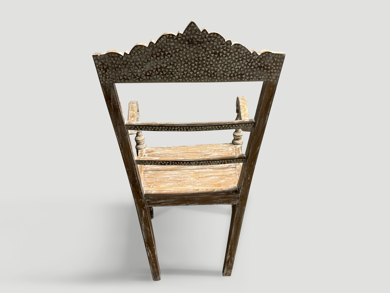 raffles shell inlaid chair