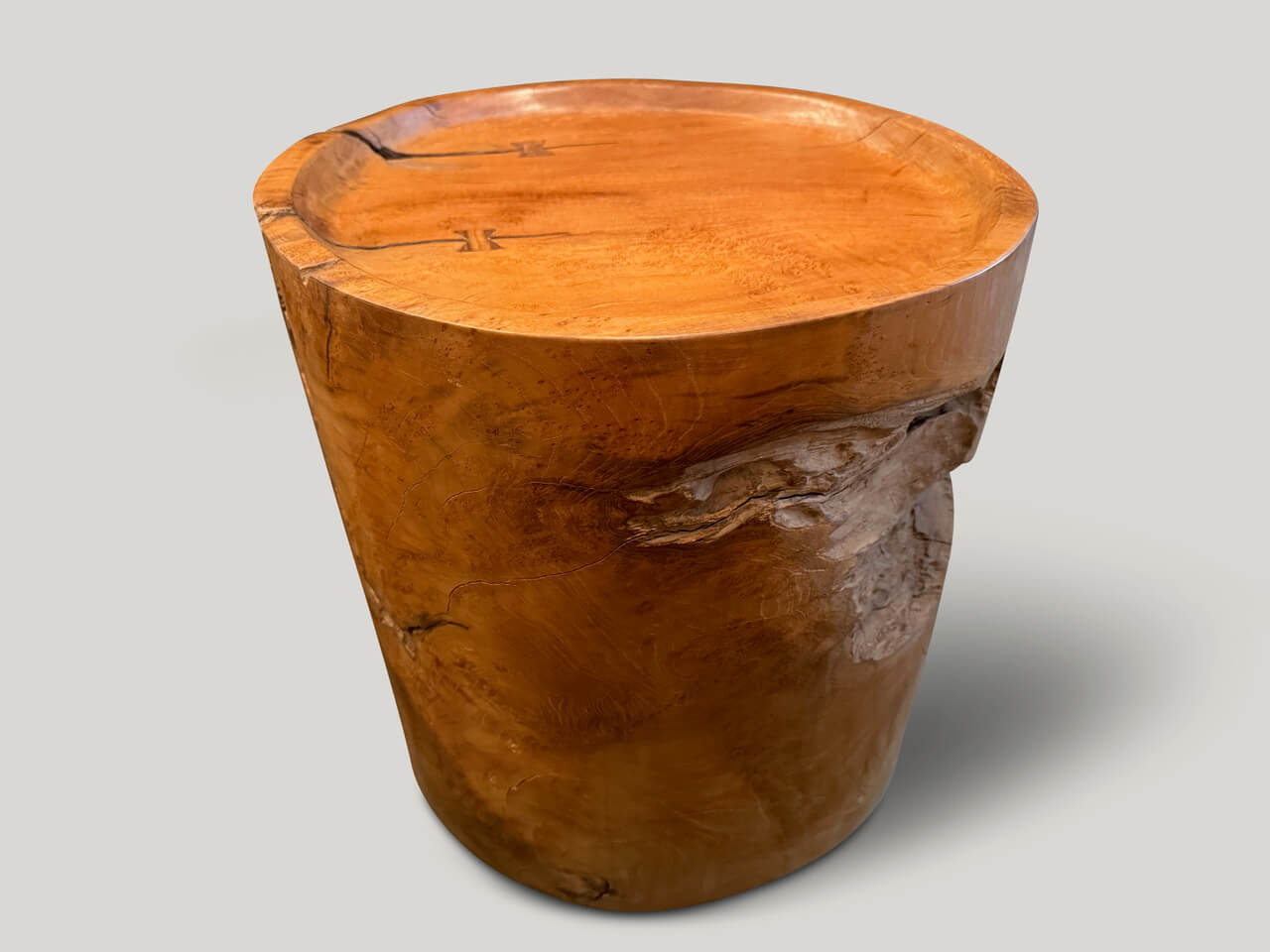 teak wood tray side table