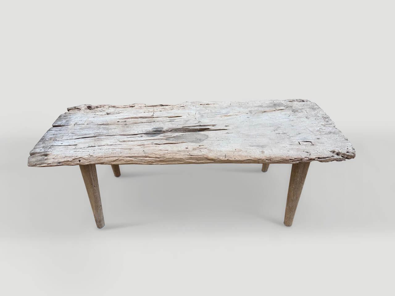 reclaimed teak wood coffee table
