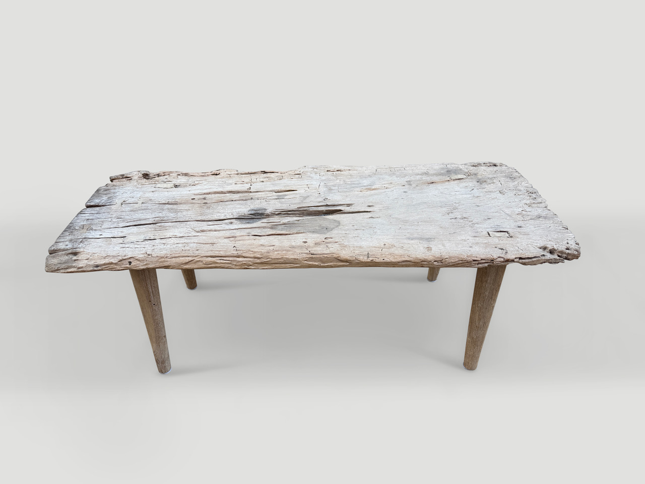 reclaimed teak wood coffee table