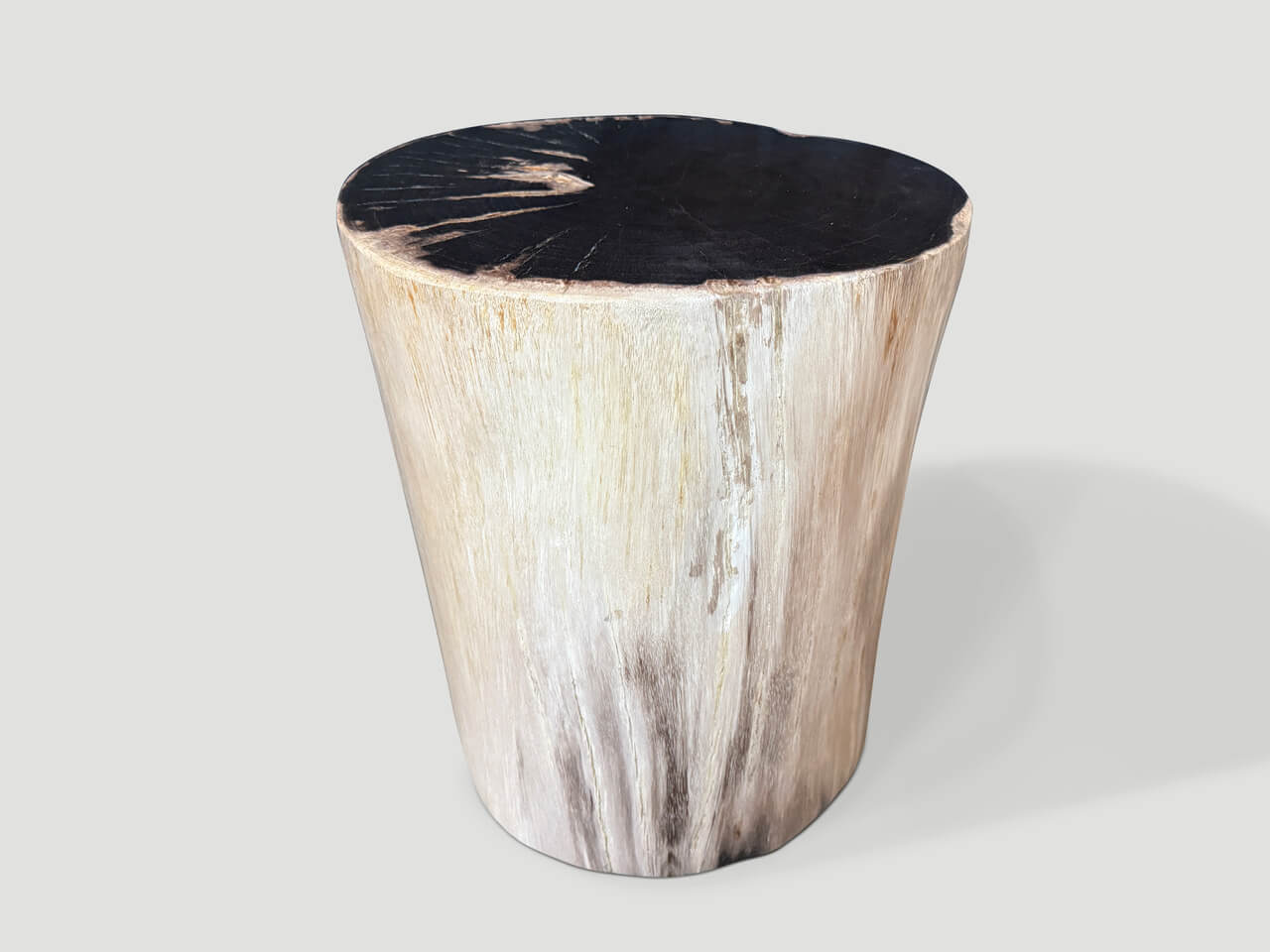 petrified wood side table or pedestal