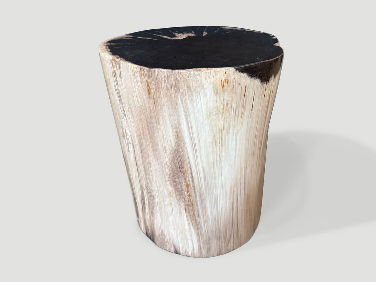 petrified wood side table or pedestal