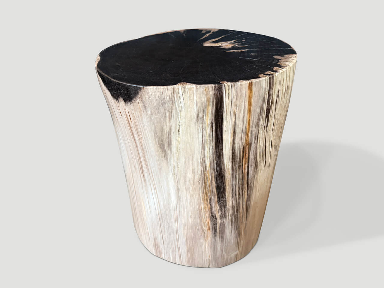 petrified wood side table or pedestal