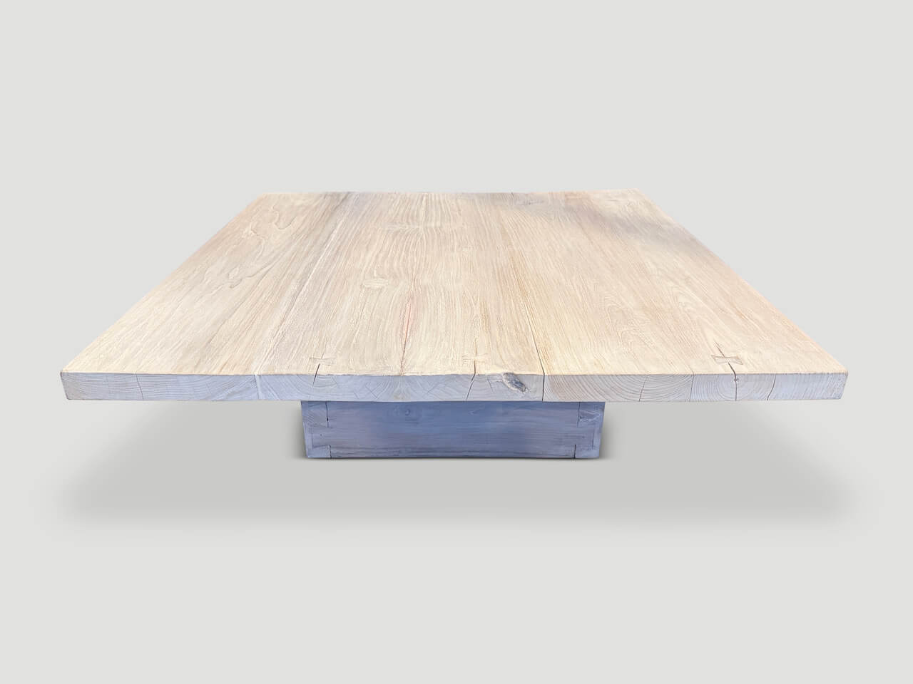 reclaimed teak wood coffee table