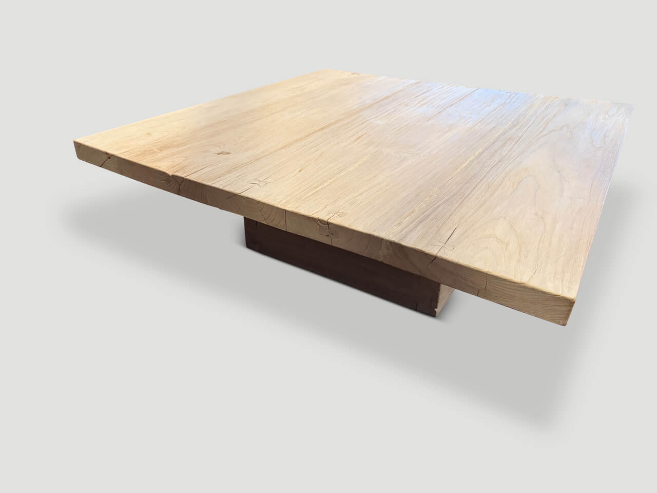 reclaimed teak wood coffee table