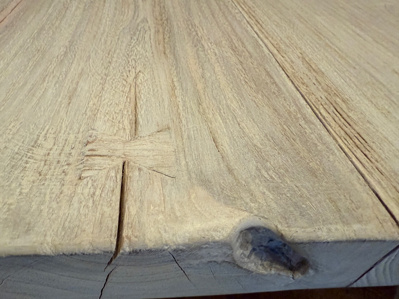 reclaimed teak wood coffee table