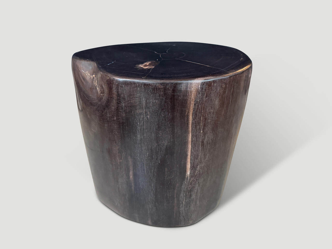 SUPER SMOOTH HIGH QUALITY PETRIFIED SIDE TABLE