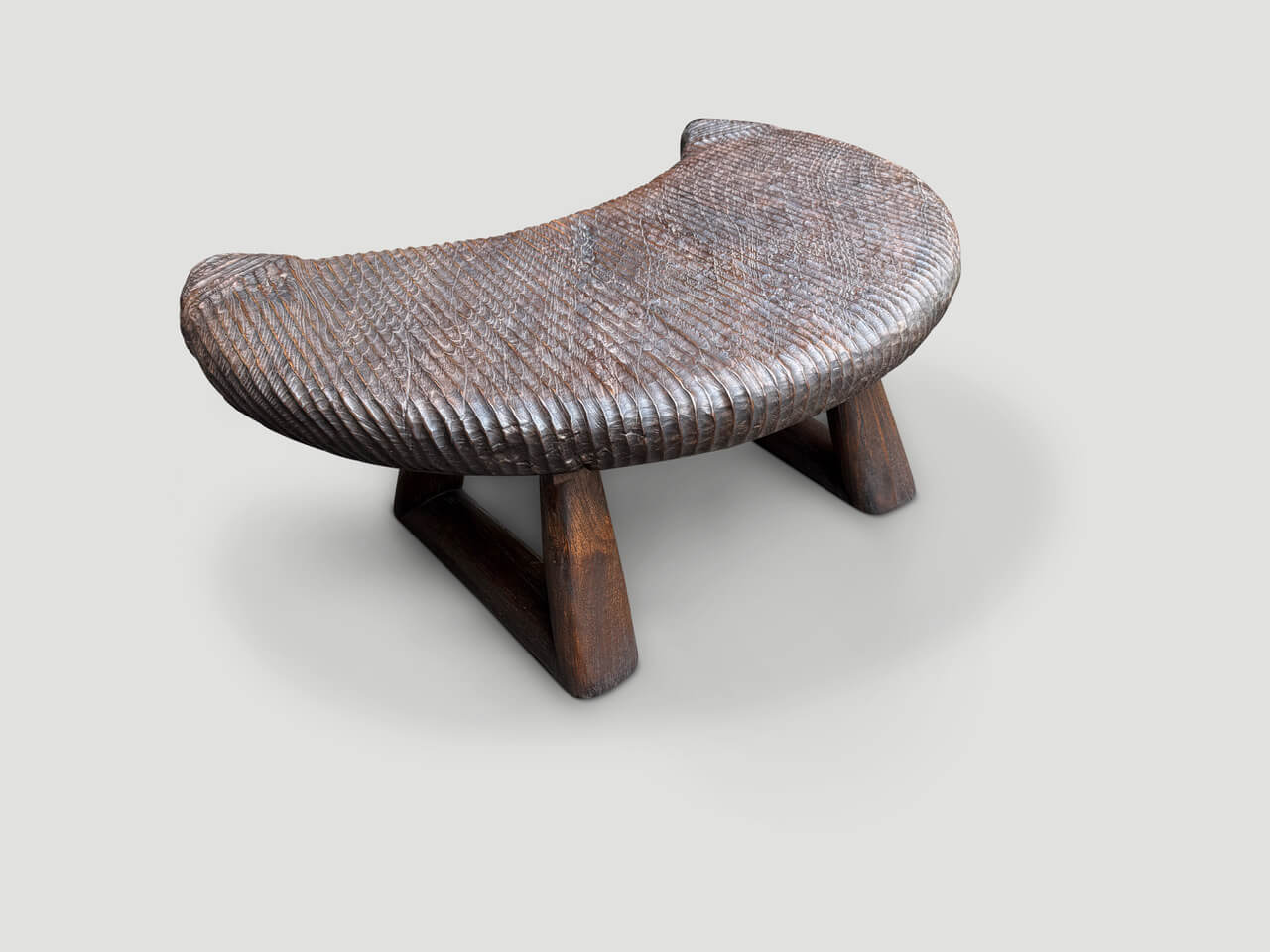 hand carved teak wood coffee table