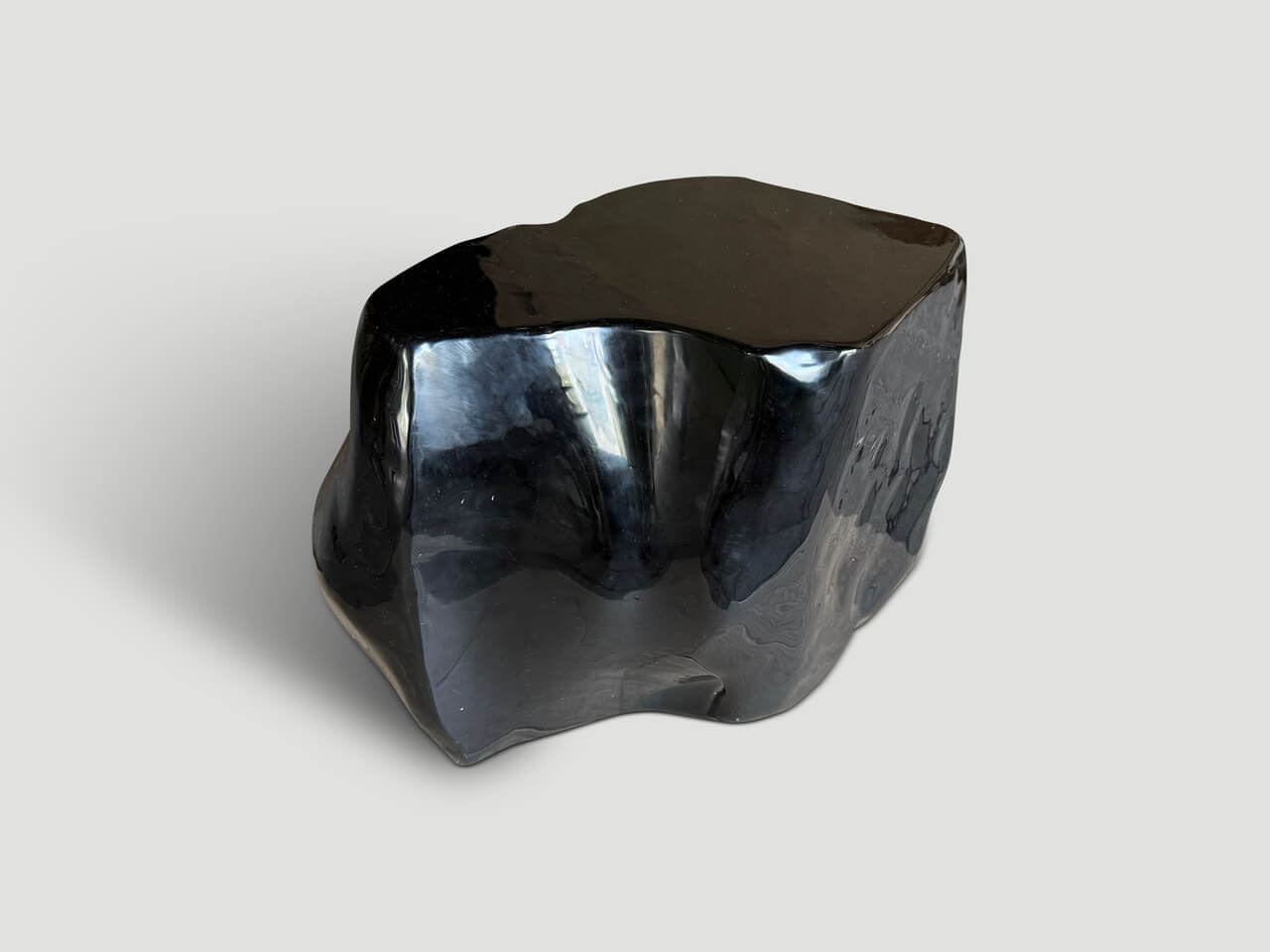VOLCANIC GLASS COFFEE TABLE OR LARGE SIDE TABLE