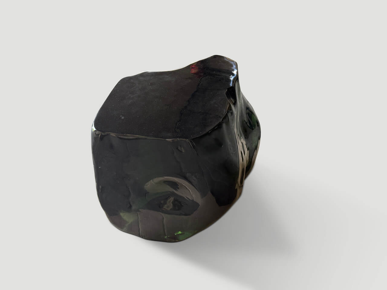 VOLCANIC GLASS COFFEE TABLE OR LARGE SIDE TABLE