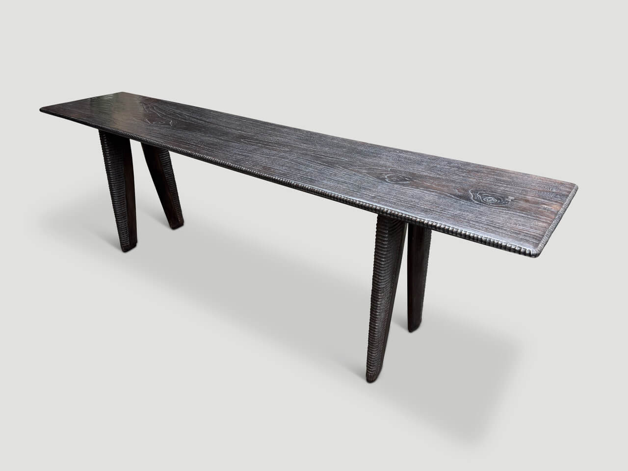 MINIMALIST HAND CARVED CONSOLE OR DINING TABLE