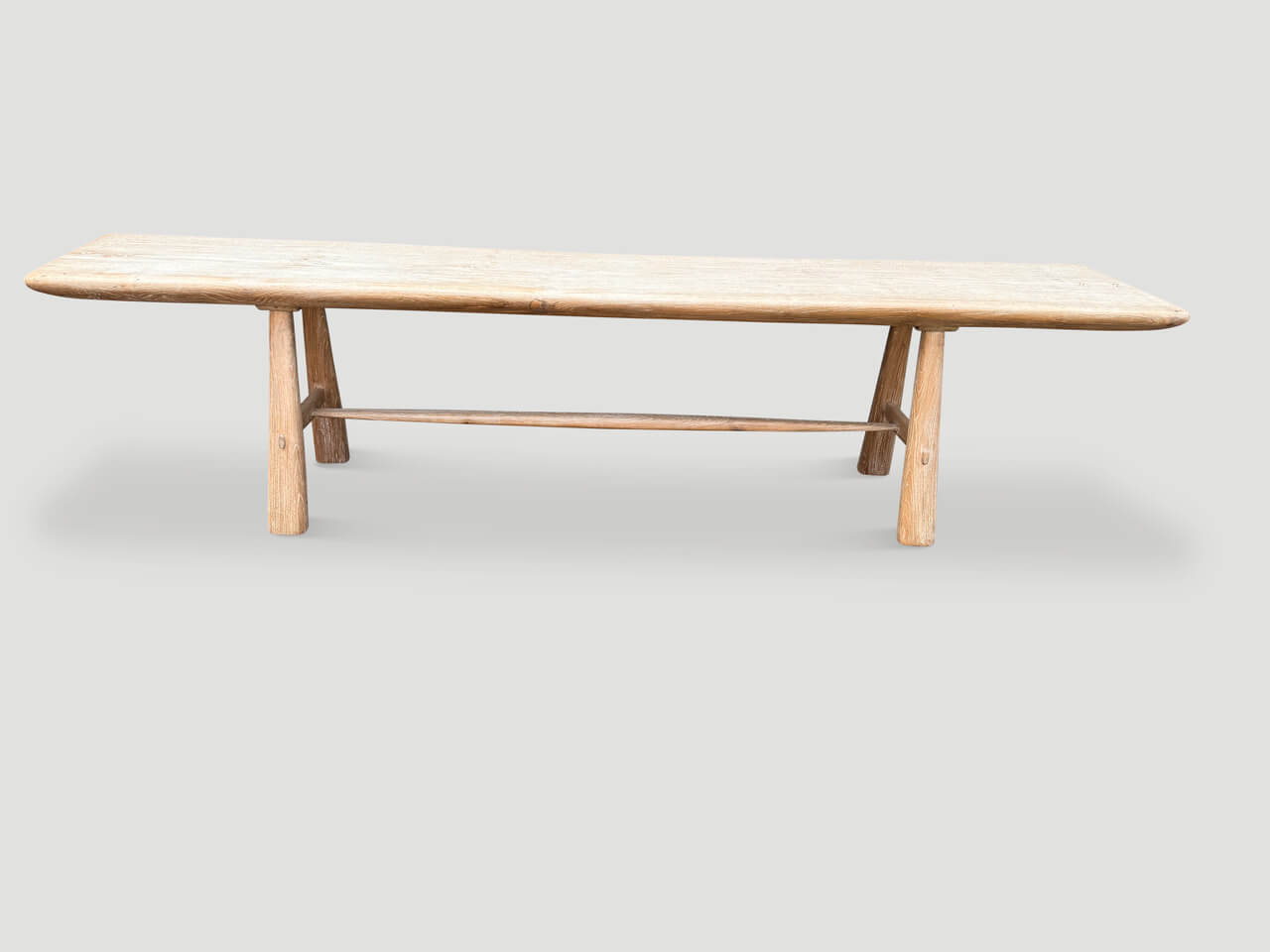 IMPRESSIVE MILKY TONED LONG CONSOLE OR DINING TABLE