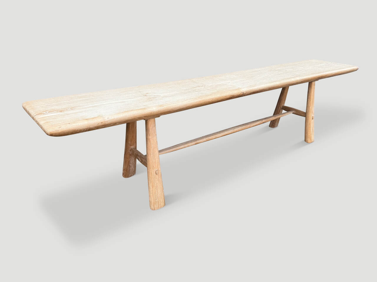 IMPRESSIVE MILKY TONED LONG CONSOLE OR DINING TABLE
