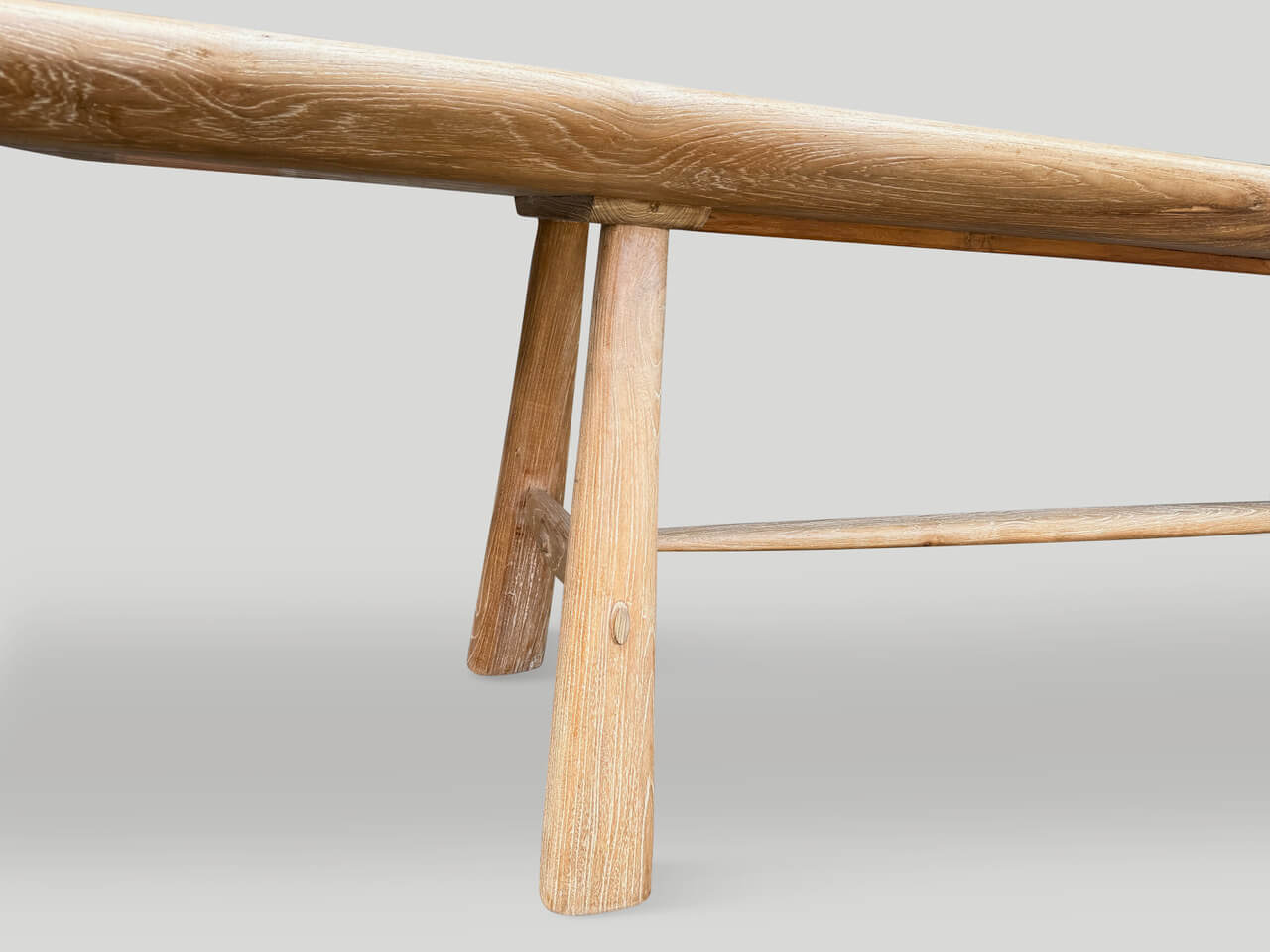 milky toned long console or coffee table