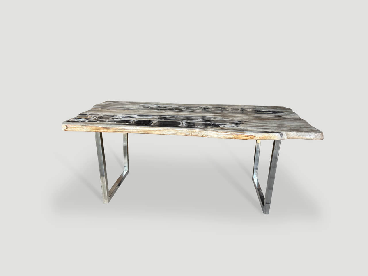 high quality petrified wood dining table