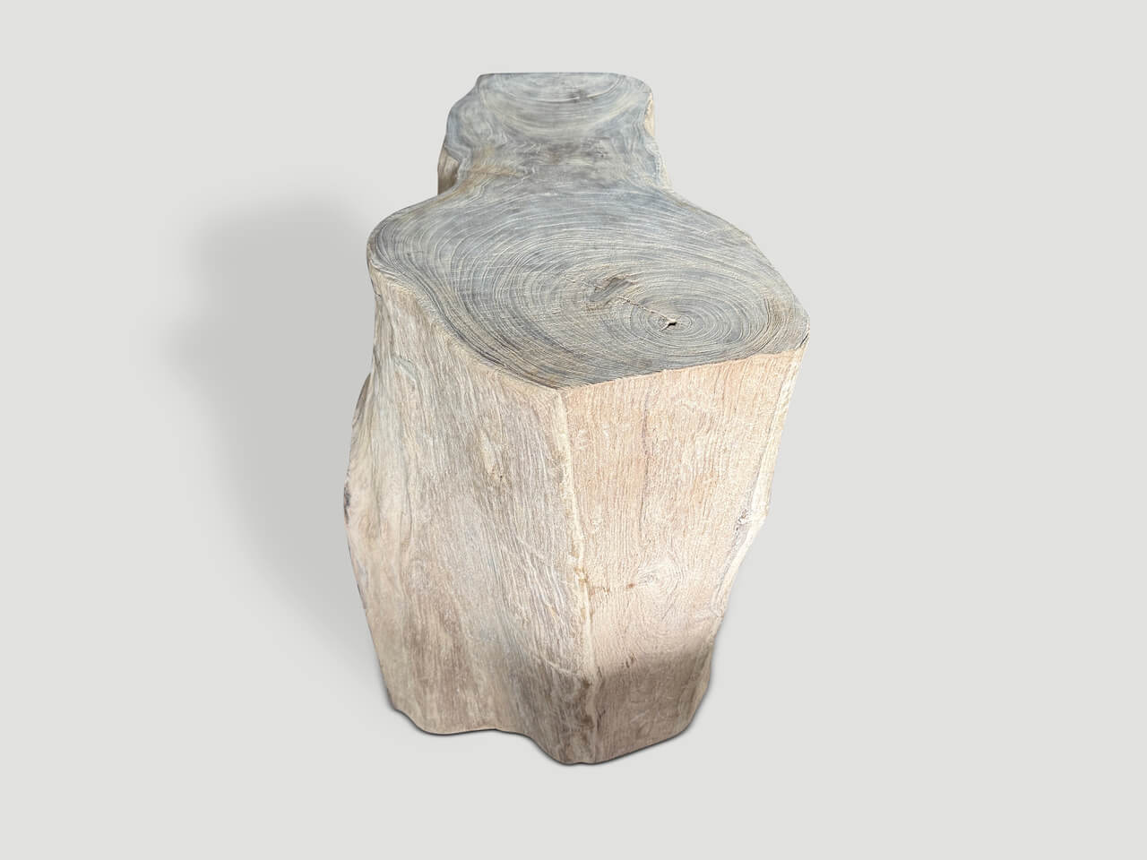 century old teak rice pounder
