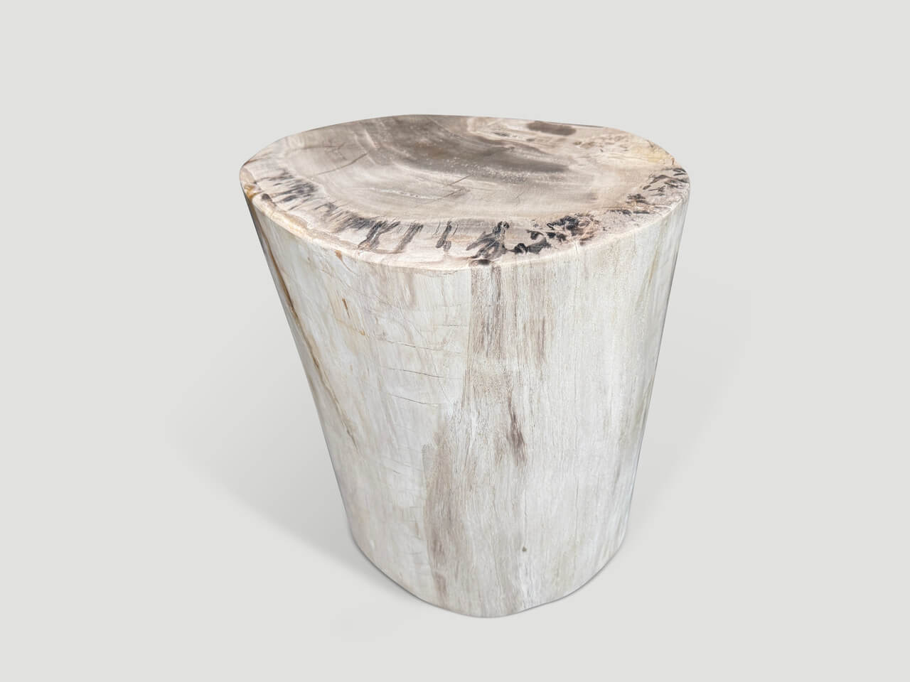 high quality petrified wood side table