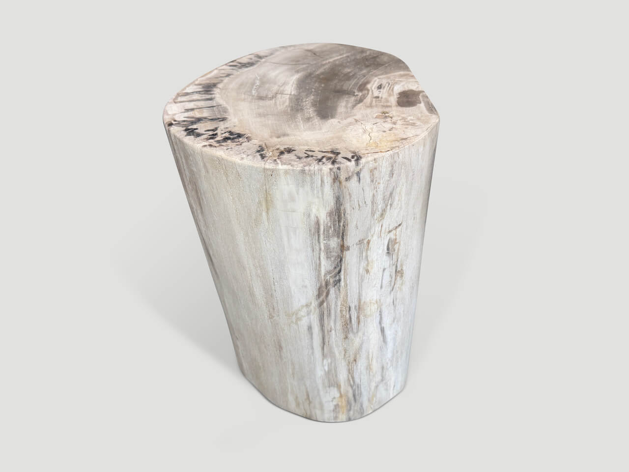high quality petrified wood side table