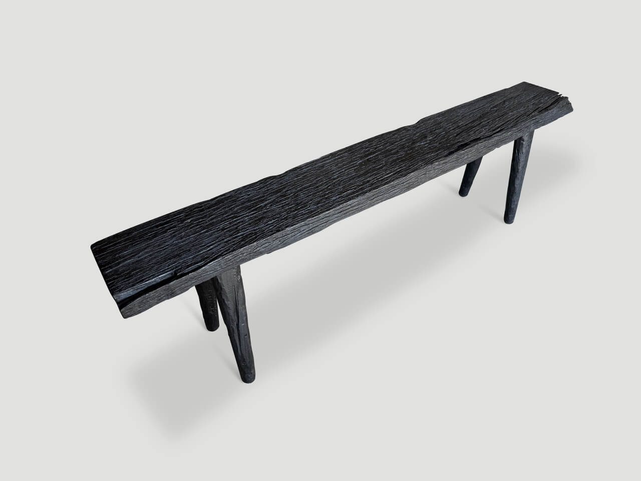 MINIMALIST CHARRED BENCH
