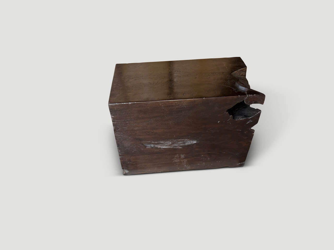 SCULPTURAL TEAK SIDE TABLE OR COFFEE TABLE
