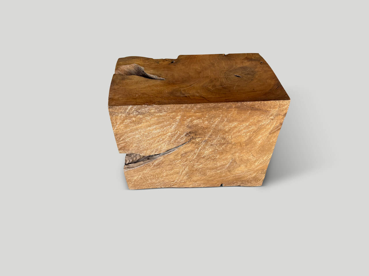 SCULPTURAL TEAK SIDE TABLE OR COFFEE TABLE