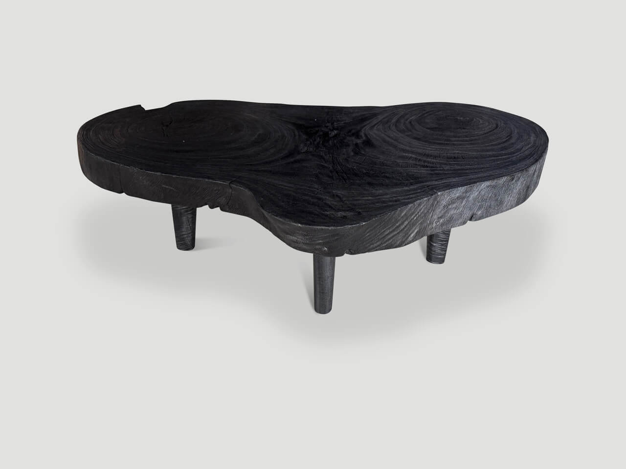 AMORPHOUS SINGLE SLAB MID CENTURY MODERN COFFEE TABLE